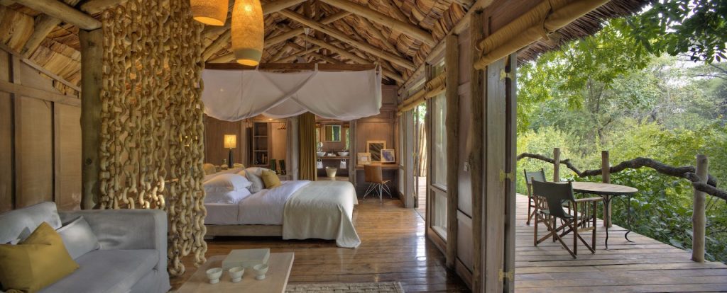 &Beyond Lake Manyara Tree Lodge Bedroom