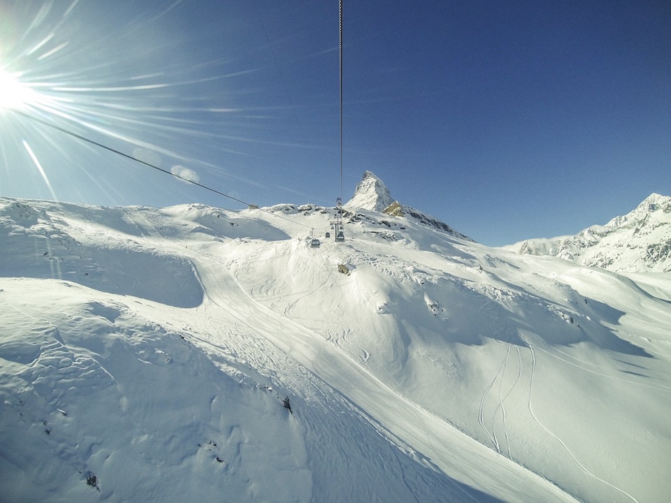 Snowy Zermatt Winter Sun